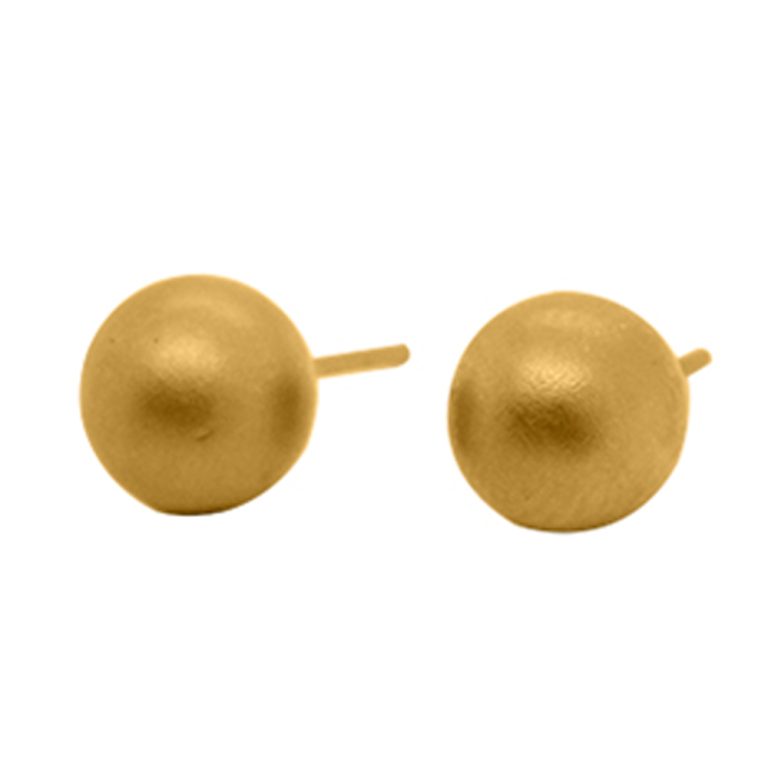 Nebü 13.2g 24K Orb Stud Earrings