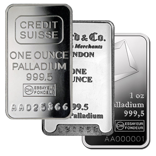 1 oz Palladium Bar (Varied Condition, Any Mint)
