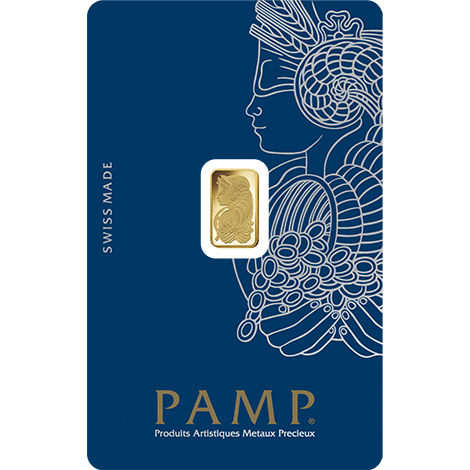 1 Gram PAMP Suisse Fortuna Veriscan Gold Bar (New w Assay)